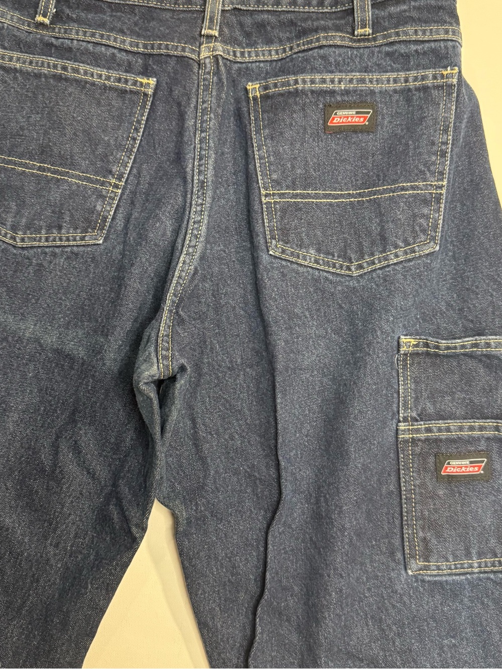 Dickies Men’s Blue Carpenter Jeans with Logo Patch